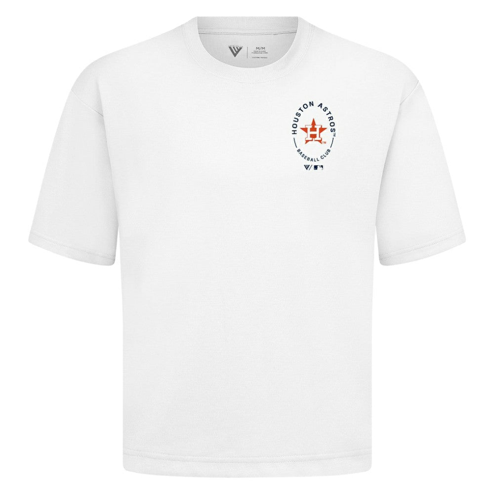 MLB Houston Astros Levelwear Signet Oversized Luxe Signature Knit T-Shirt