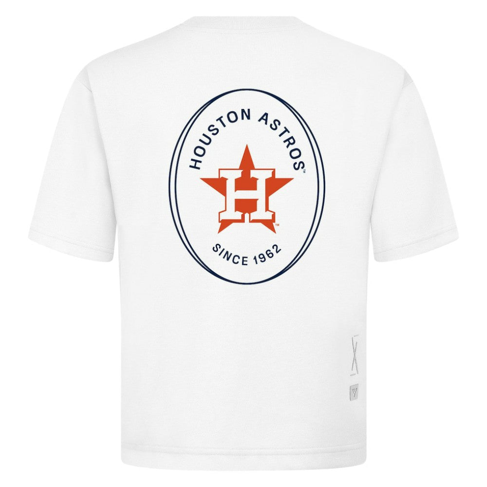 MLB Houston Astros Levelwear Signet Oversized Luxe Signature Knit T-Shirt