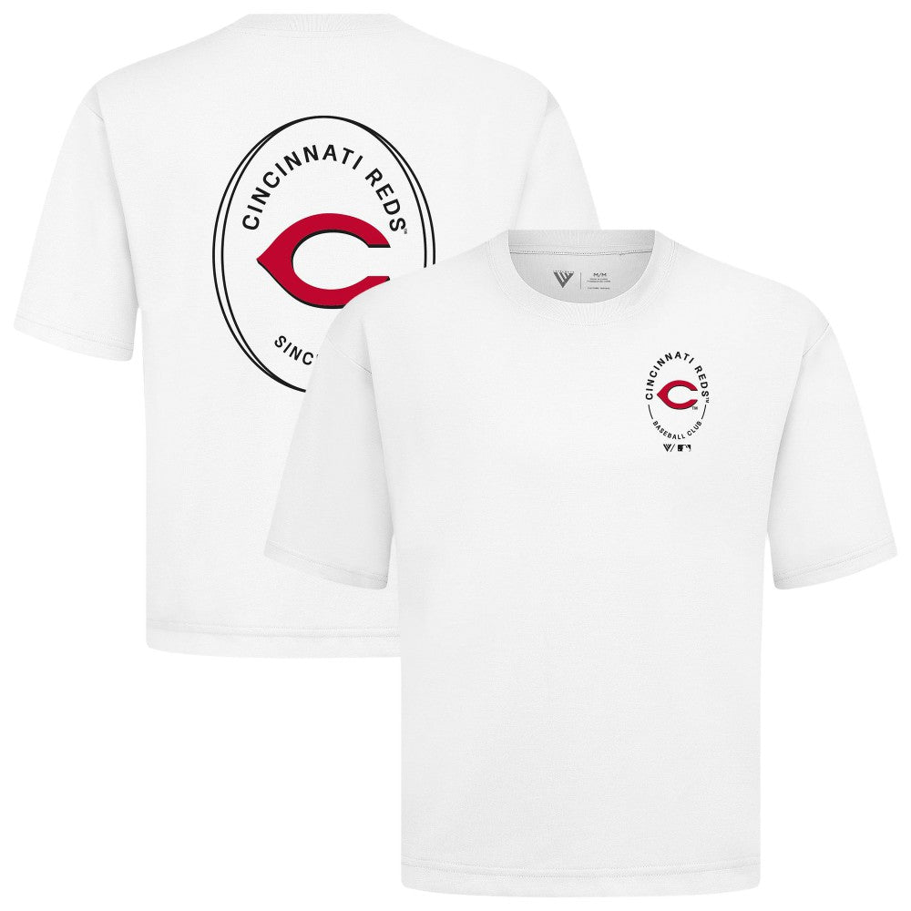 MLB Cincinnati Reds Levelwear Signet Oversized Luxe Signature Knit T-Shirt