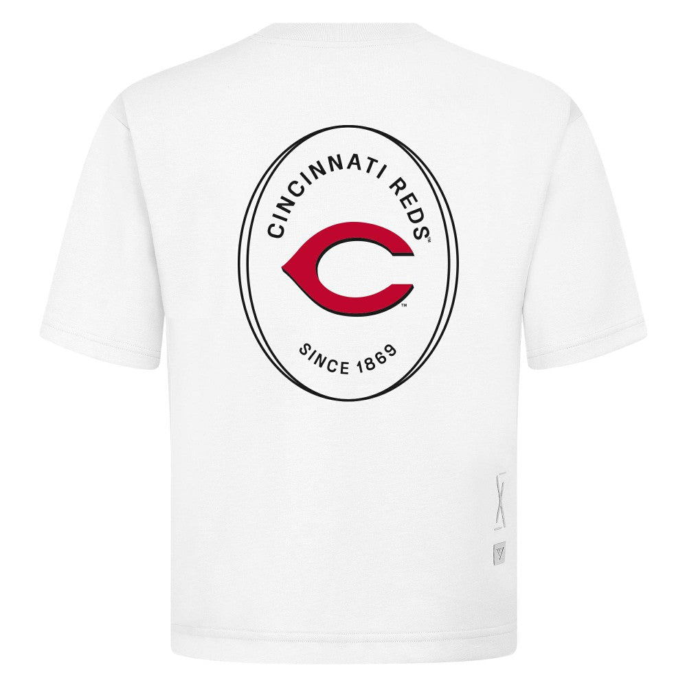 MLB Cincinnati Reds Levelwear Signet Oversized Luxe Signature Knit T-Shirt