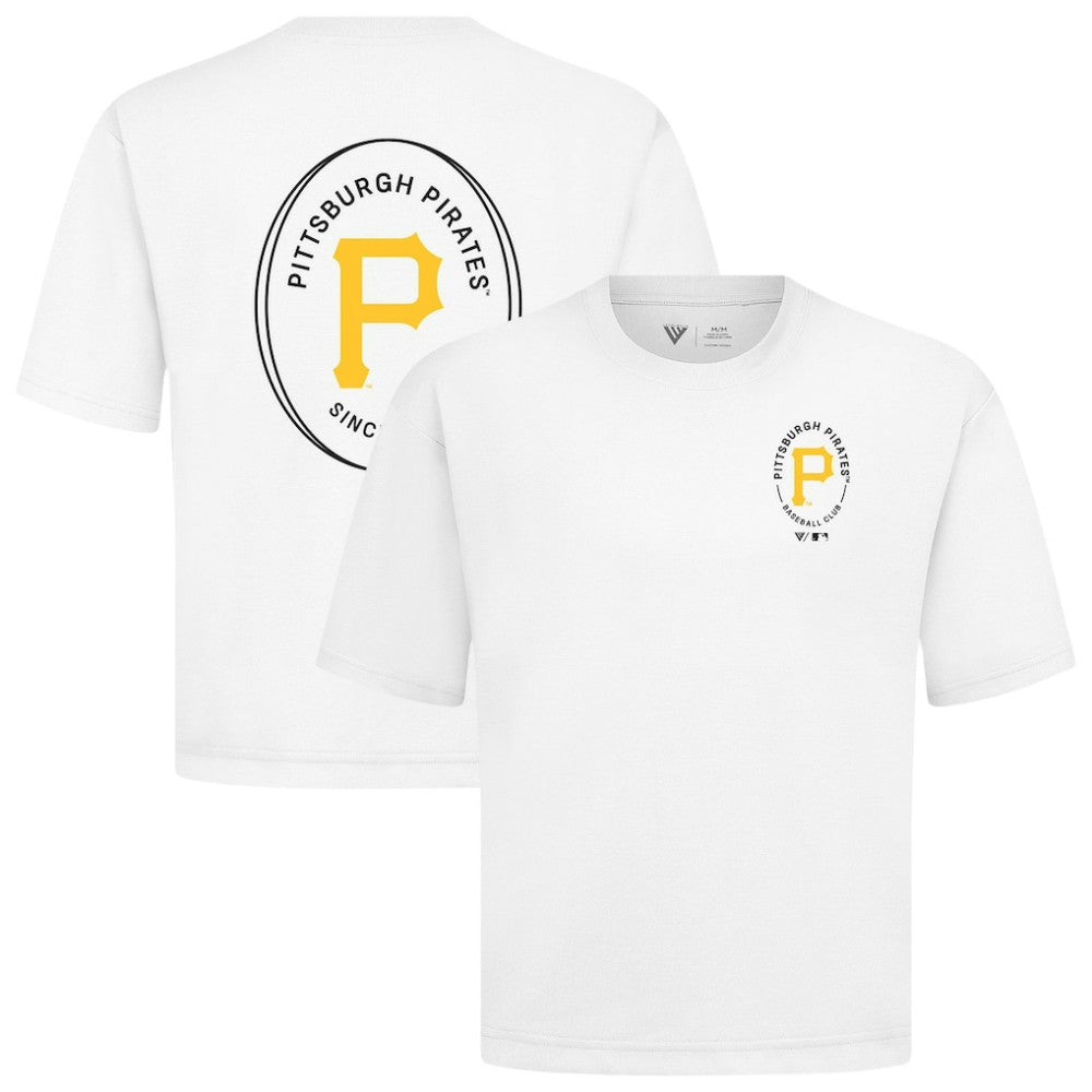 MLB Pittsburgh Pirates Levelwear Signet Oversized Luxe Signature Knit T-Shirt