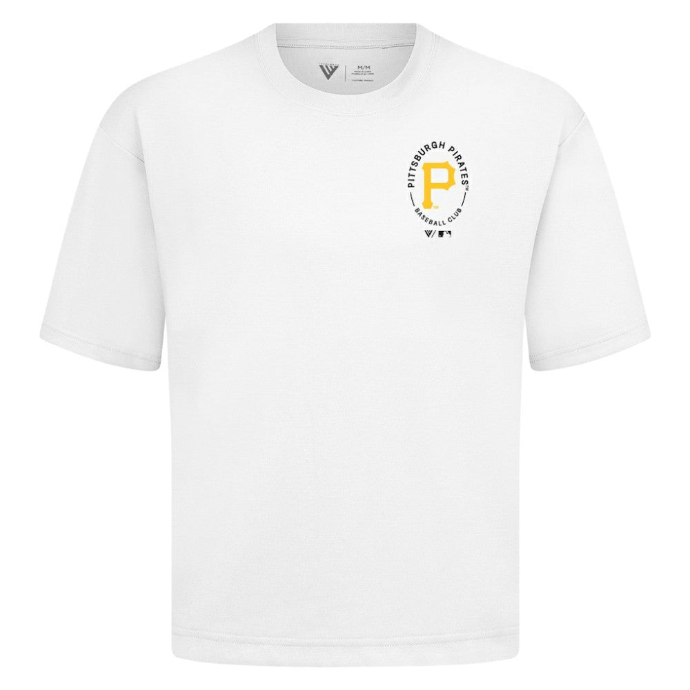 MLB Pittsburgh Pirates Levelwear Signet Oversized Luxe Signature Knit T-Shirt