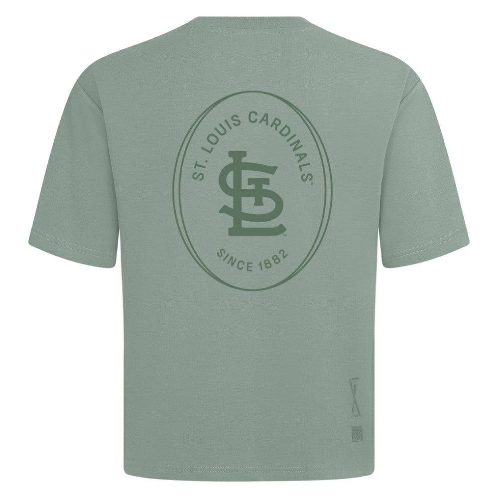 MLB St. Louis Cardinals Levelwear Signet Oversized Luxe Signature Knit T-Shirt