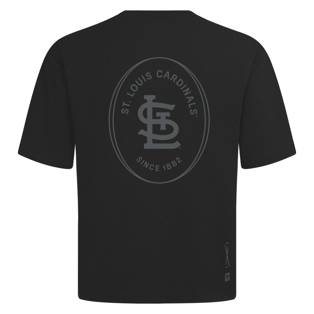 MLB St. Louis Cardinals Levelwear Signet Oversized Luxe Signature Knit T-Shirt