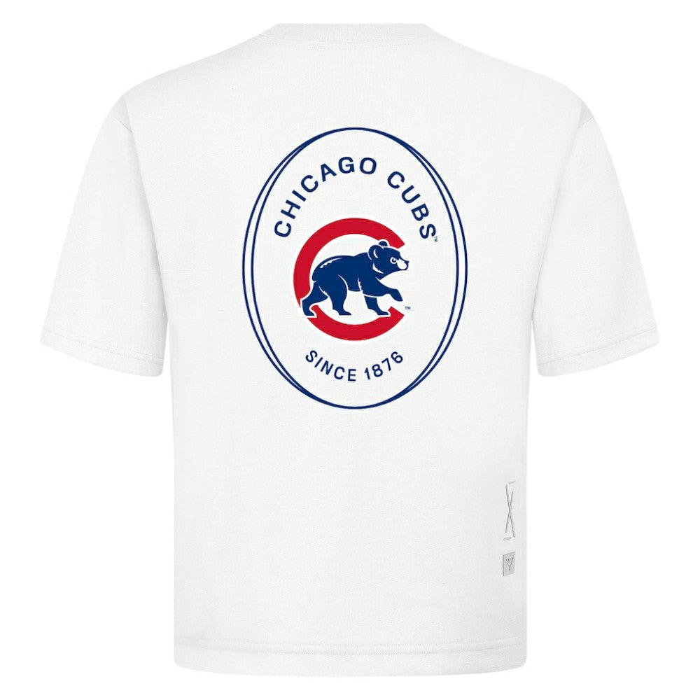 MLB Chicago Cubs Levelwear Signet Oversized Luxe Signature Knit T-Shirt