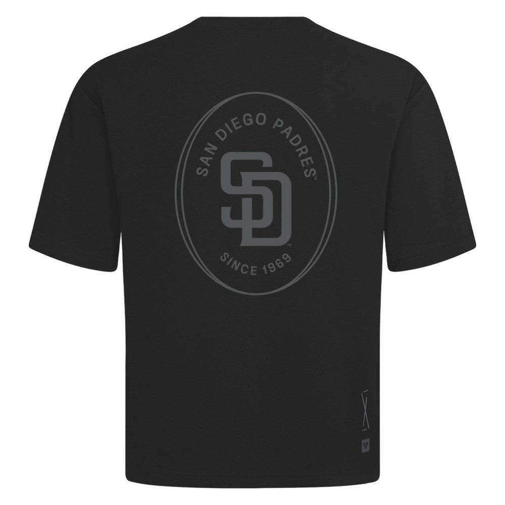 MLB San Diego Padres Levelwear Signet Oversized Luxe Signature Knit T-Shirt