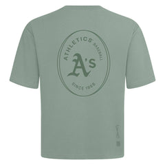 MLB Athletics Levelwear Signet Oversized Luxe Signature Knit T-Shirt