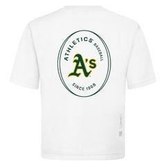 MLB Athletics Levelwear Signet Oversized Luxe Signature Knit T-Shirt