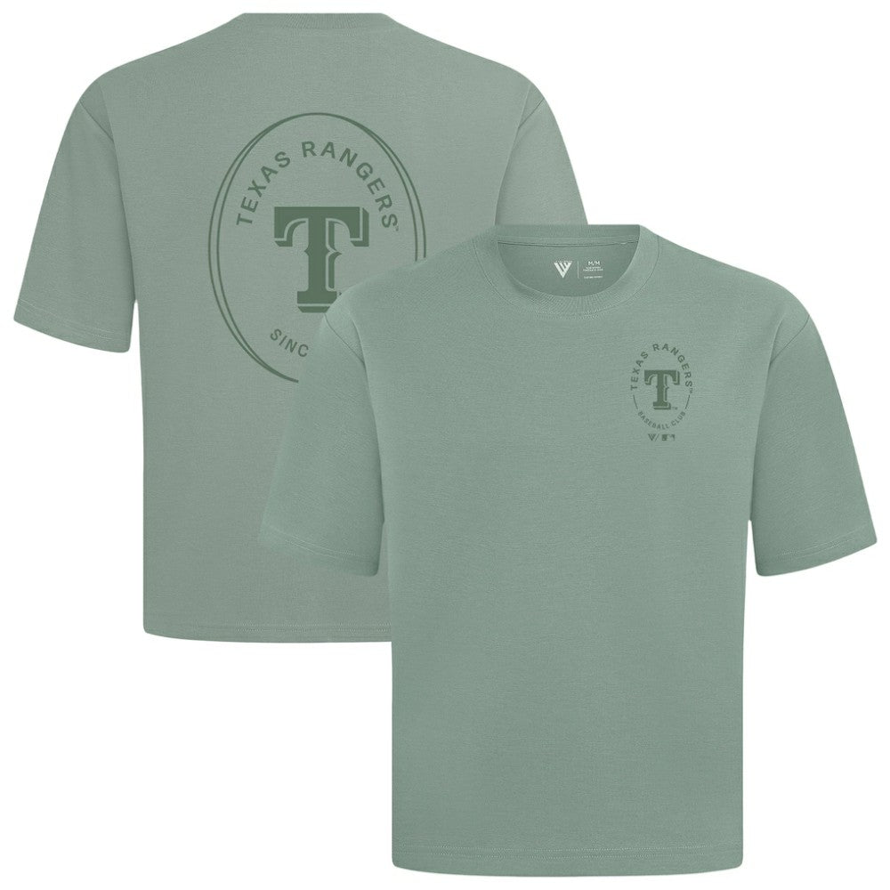 MLB Texas Rangers Levelwear Signet Oversized Luxe Signature Knit T-Shirt