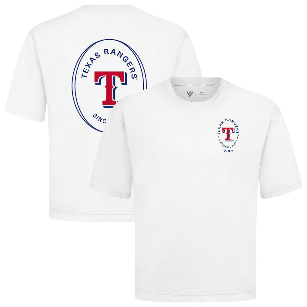 MLB Texas Rangers Levelwear Signet Oversized Luxe Signature Knit T-Shirt