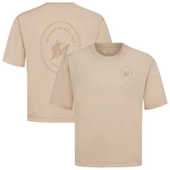 MLB Miami Marlins Levelwear Signet Oversized Luxe Signature Knit T-Shirt
