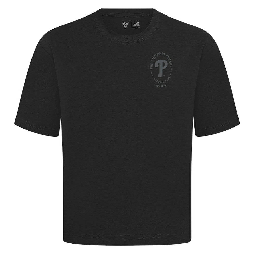 MLB Philadelphia Phillies Levelwear Signet Oversized Luxe Signature Knit T-Shirt
