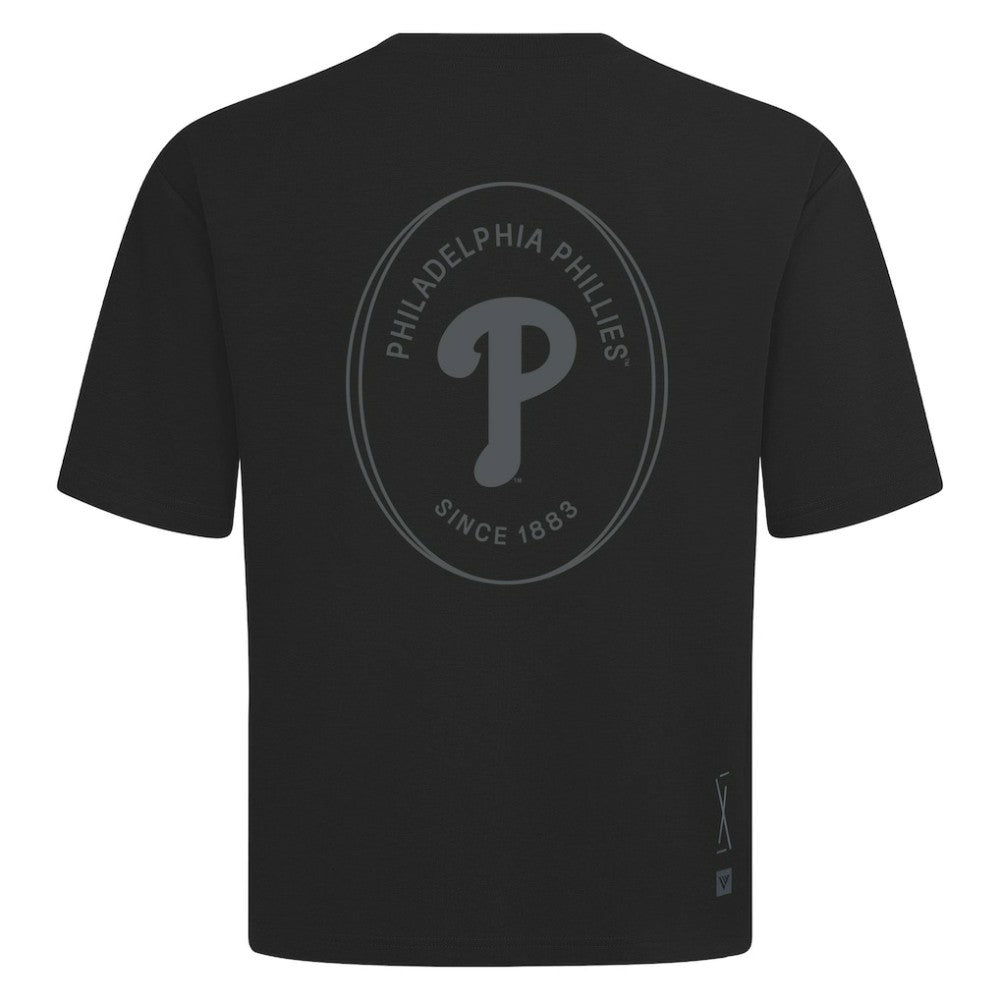 MLB Philadelphia Phillies Levelwear Signet Oversized Luxe Signature Knit T-Shirt