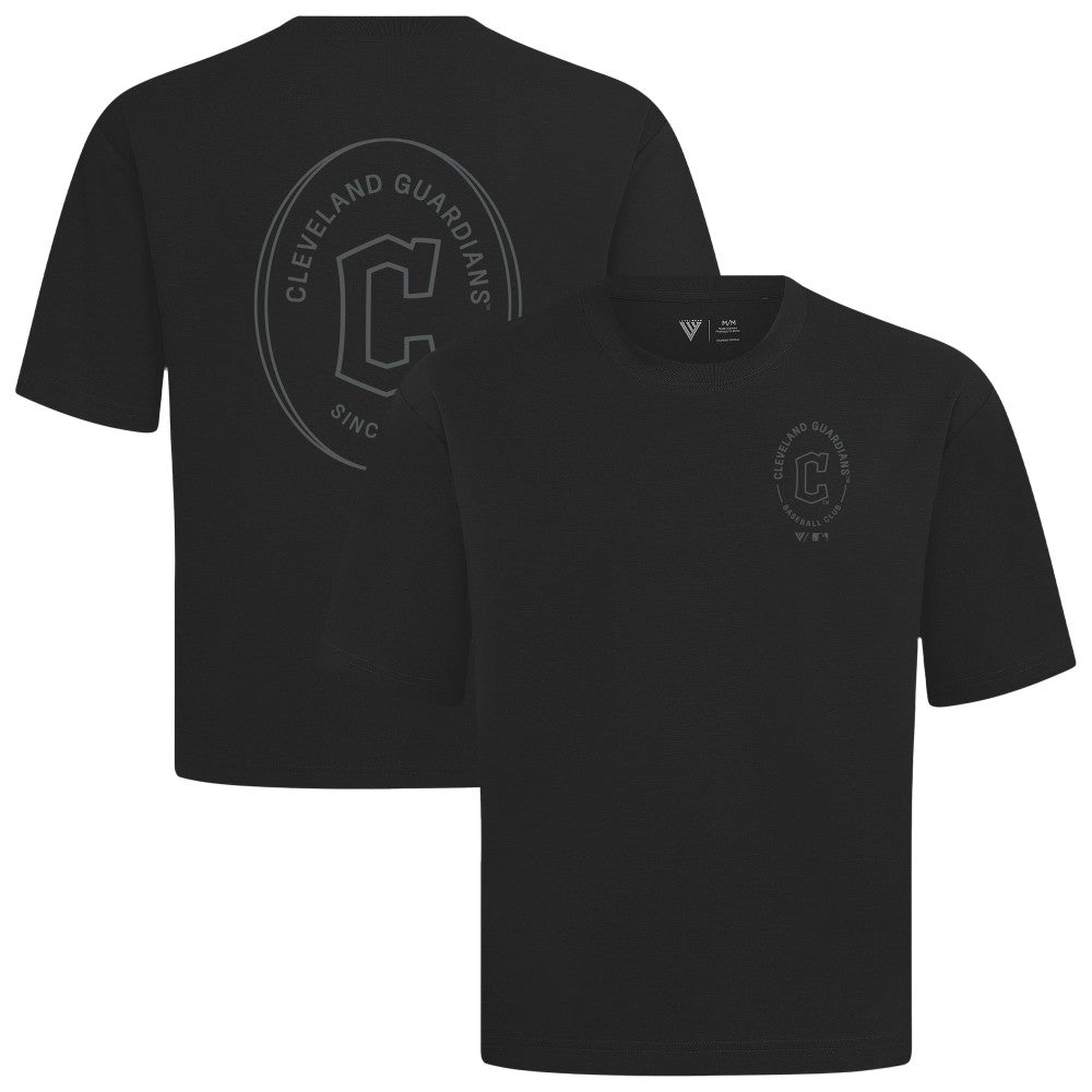 MLB Cleveland Guardians Levelwear Signet Oversized Luxe Signature Knit T-Shirt