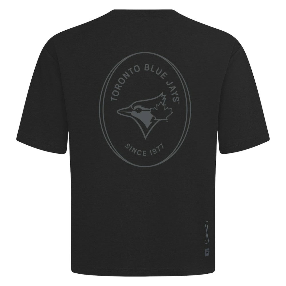 MLB Toronto Blue Jays Levelwear Signet Oversized Luxe Signature Knit T-Shirt