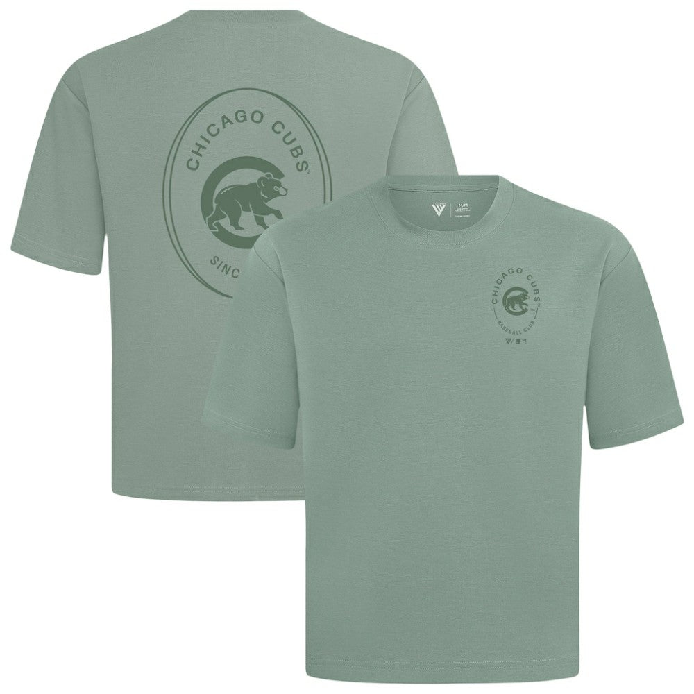MLB Chicago Cubs Levelwear Signet Oversized Luxe Signature Knit T-Shirt