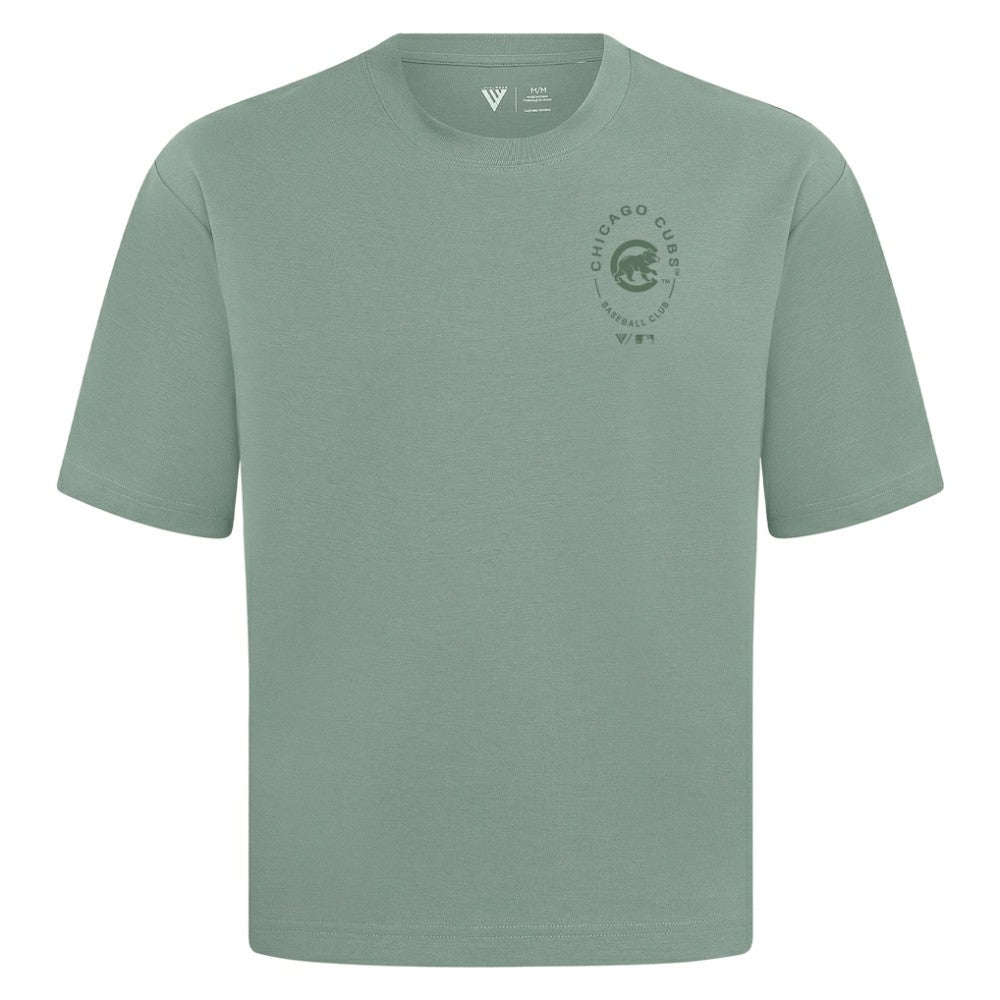 MLB Chicago Cubs Levelwear Signet Oversized Luxe Signature Knit T-Shirt