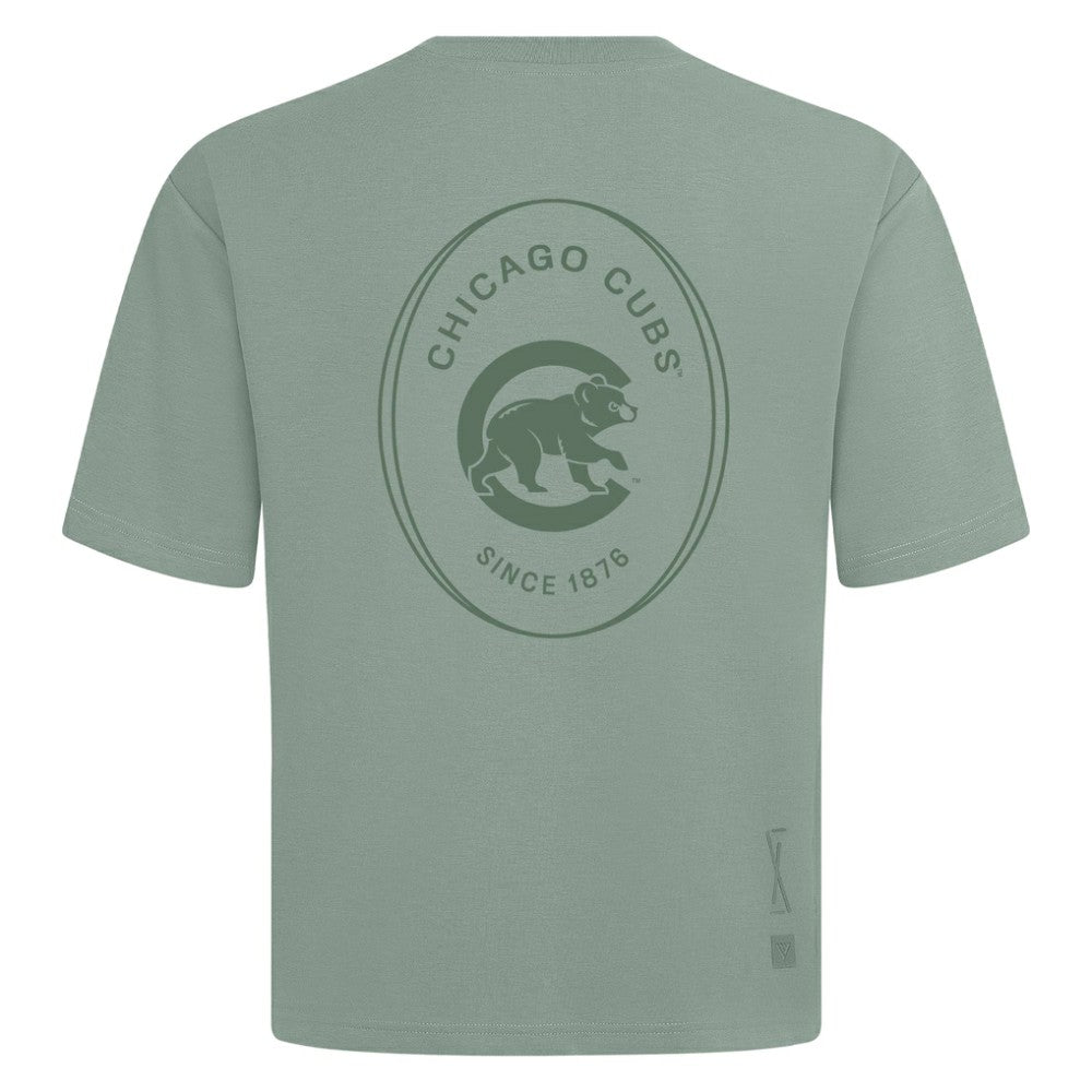 MLB Chicago Cubs Levelwear Signet Oversized Luxe Signature Knit T-Shirt