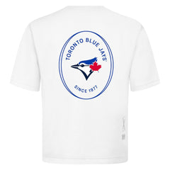 MLB Toronto Blue Jays Levelwear Signet Oversized Luxe Signature Knit T-Shirt