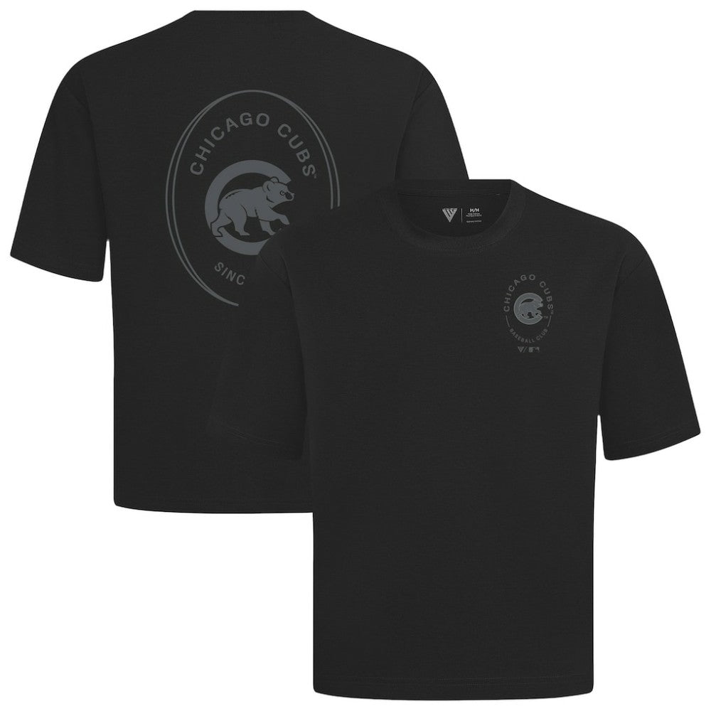 MLB Chicago Cubs Levelwear Signet Oversized Luxe Signature Knit T-Shirt