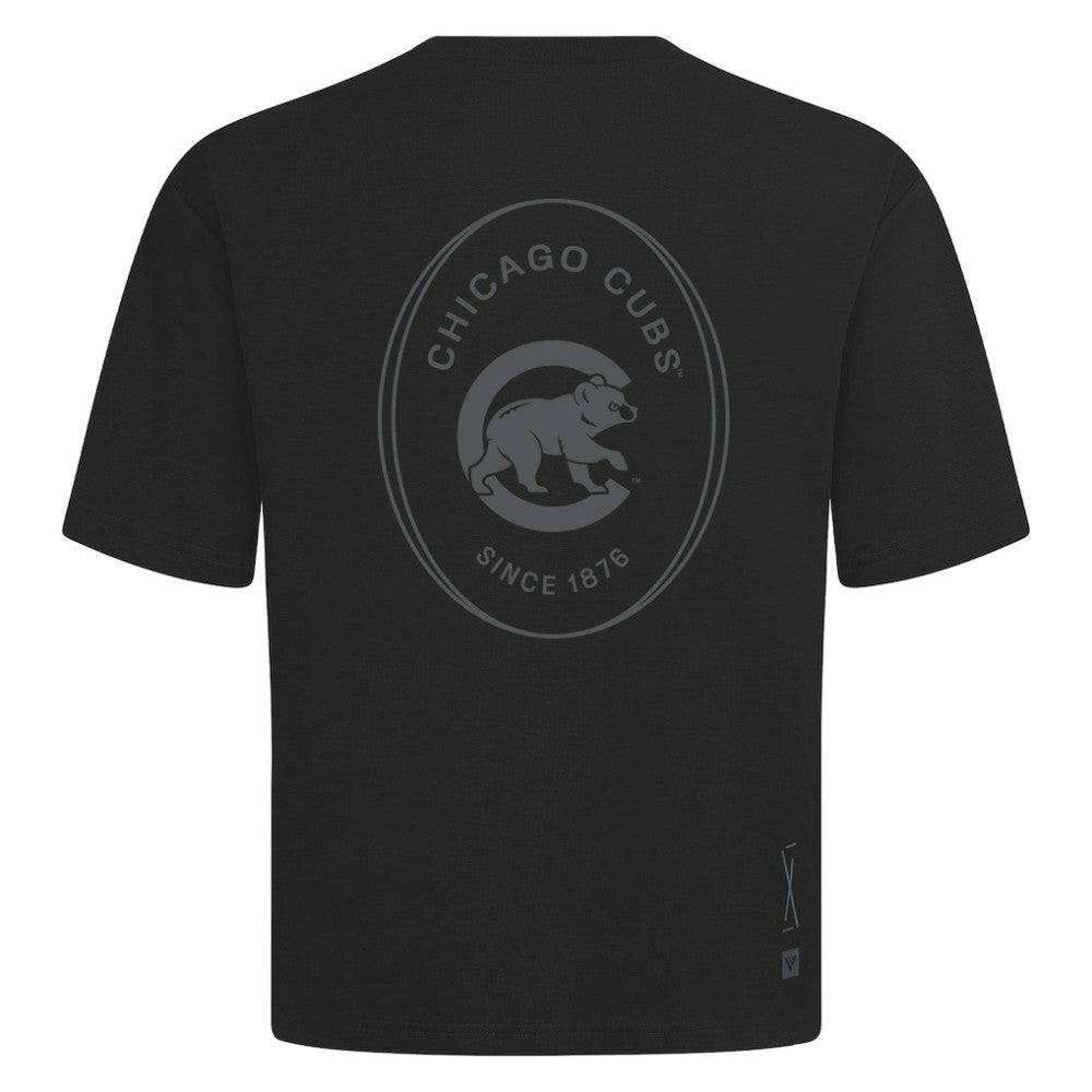 MLB Chicago Cubs Levelwear Signet Oversized Luxe Signature Knit T-Shirt