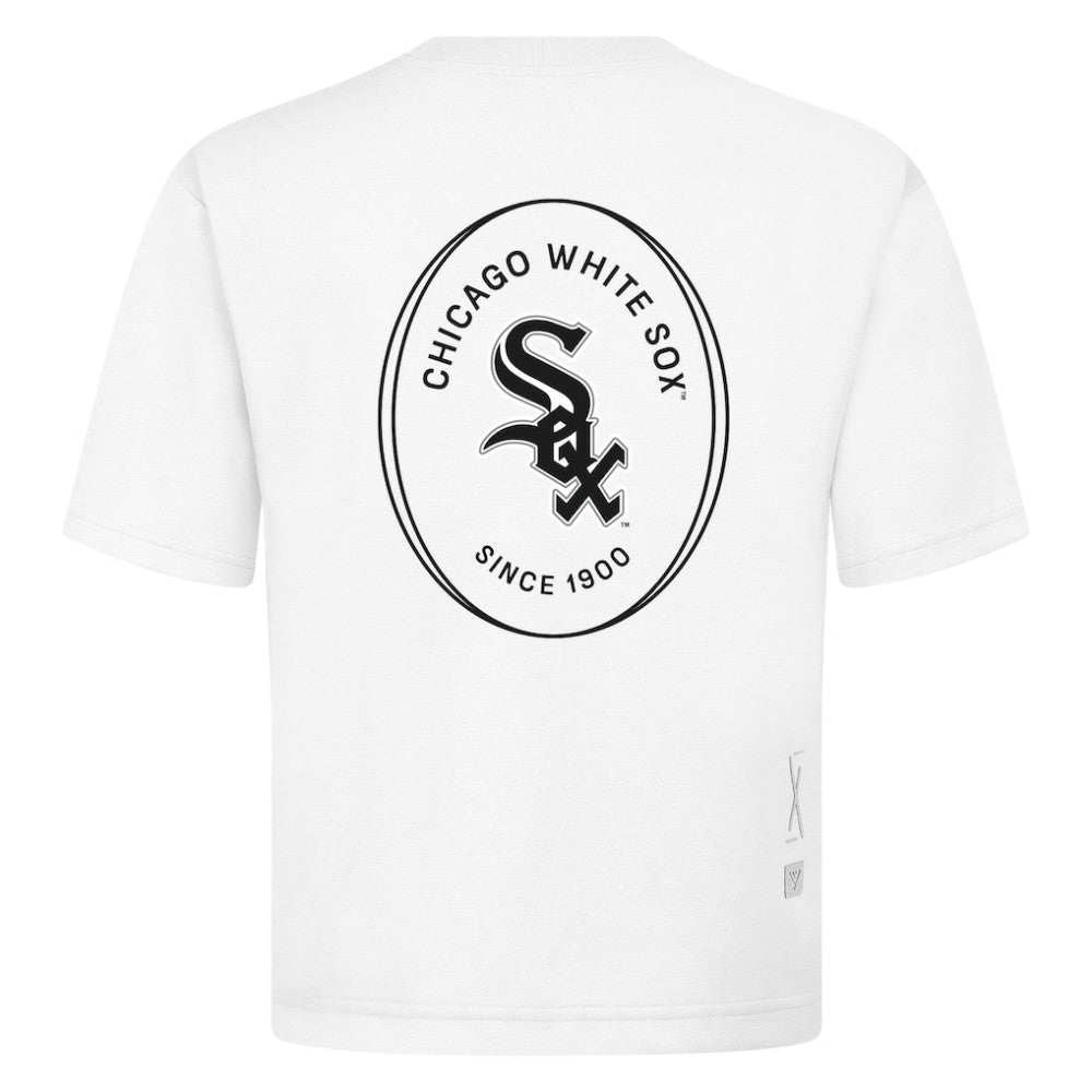 MLB Chicago White Sox Levelwear Signet Oversized Luxe Signature Knit T-Shirt