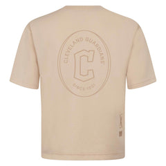 MLB Cleveland Guardians Levelwear Signet Oversized Luxe Signature Knit T-Shirt
