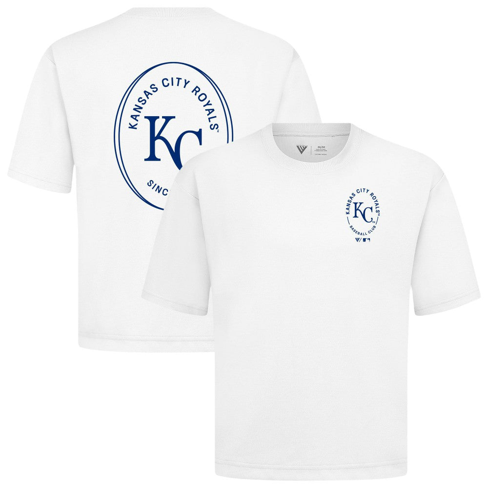 MLB Kansas City Royals Levelwear Signet Oversized Luxe Signature Knit T-Shirt
