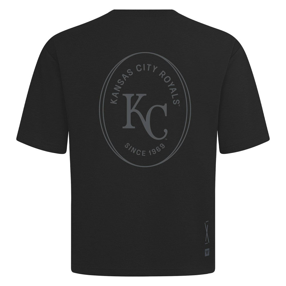 MLB Kansas City Royals Levelwear Signet Oversized Luxe Signature Knit T-Shirt