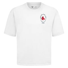 MLB Boston Red Sox Levelwear Signet Oversized Luxe Signature Knit T-Shirt