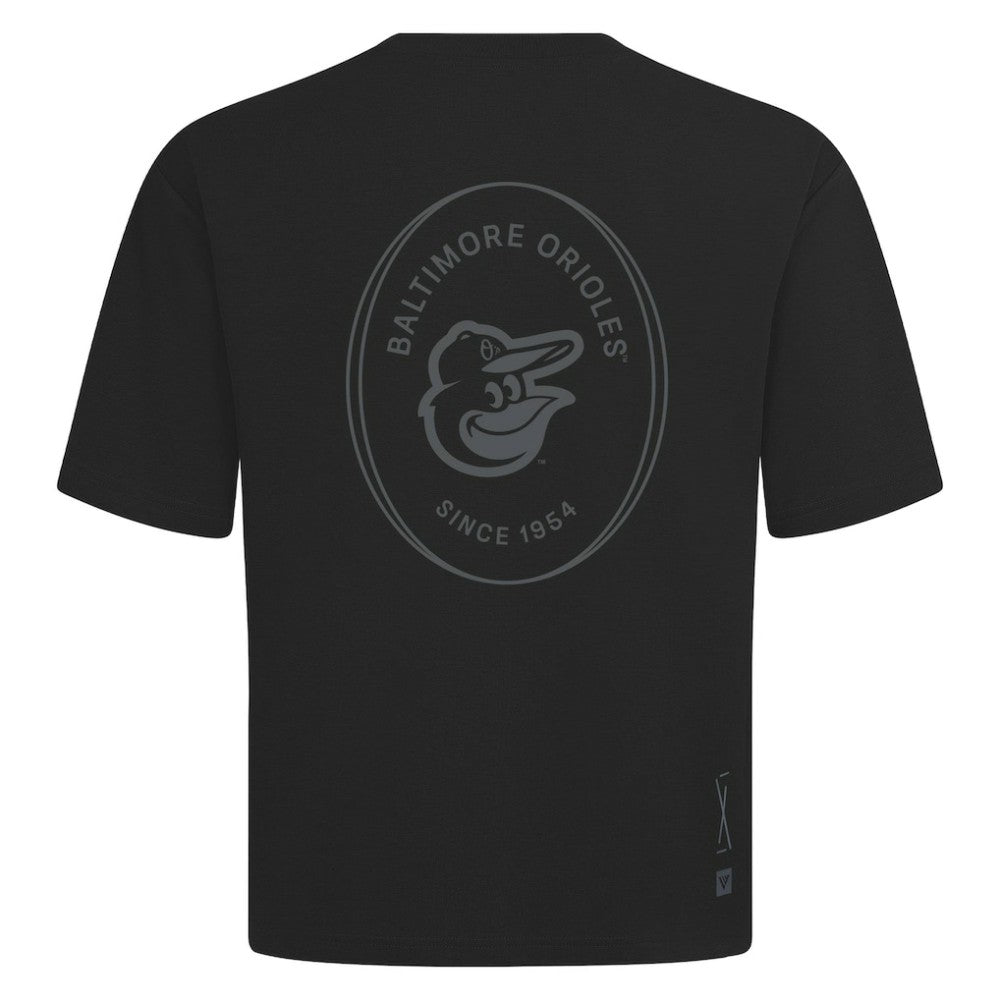 MLB Baltimore Orioles Levelwear Signet Oversized Luxe Signature Knit T-Shirt