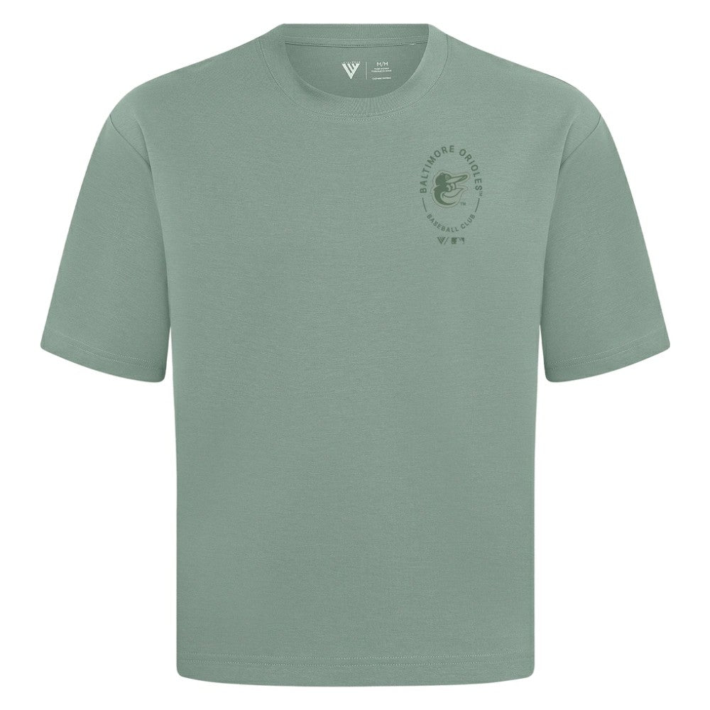 MLB Baltimore Orioles Levelwear Signet Oversized Luxe Signature Knit T-Shirt