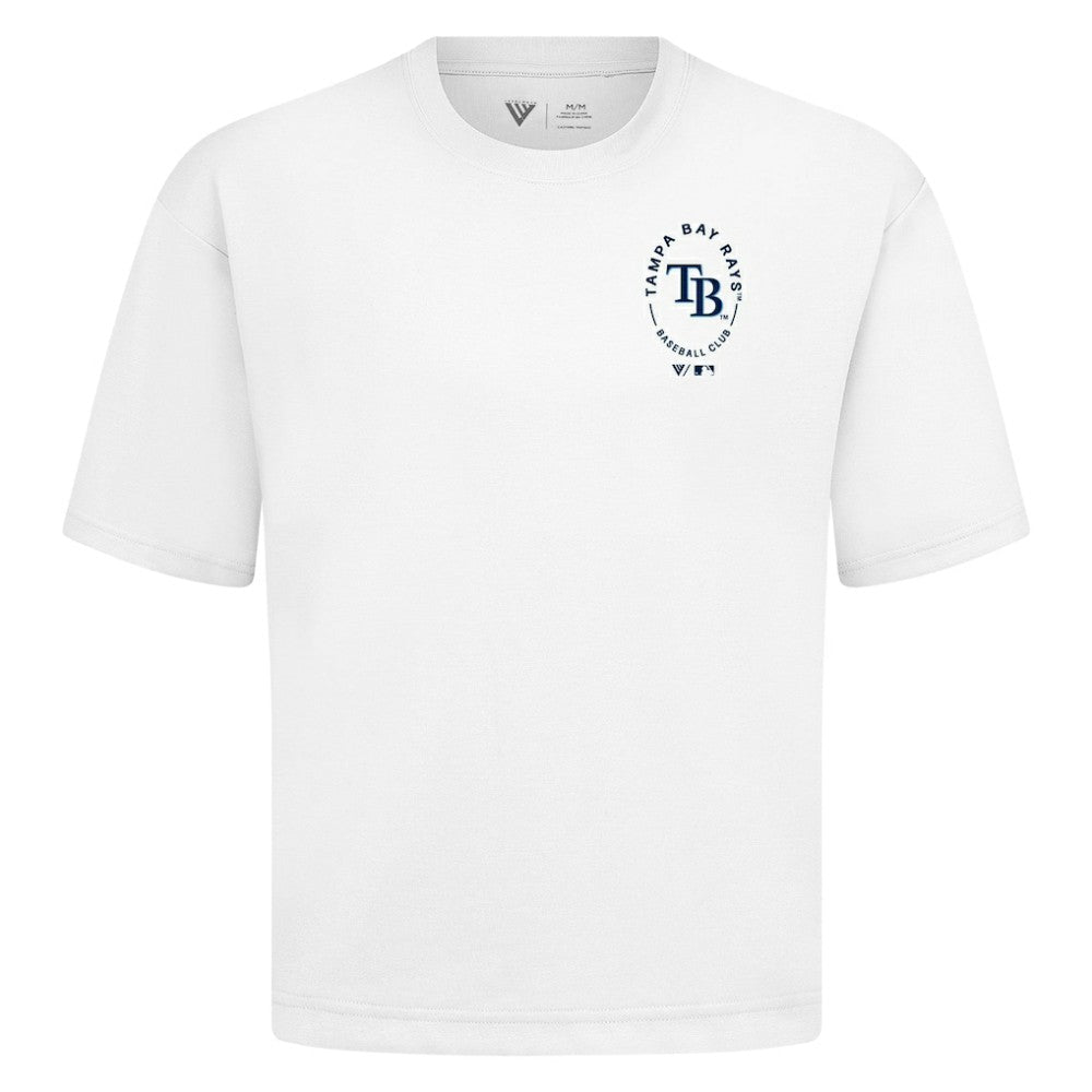 MLB Tampa Bay Rays Levelwear Signet Oversized Luxe Signature Knit T-Shirt