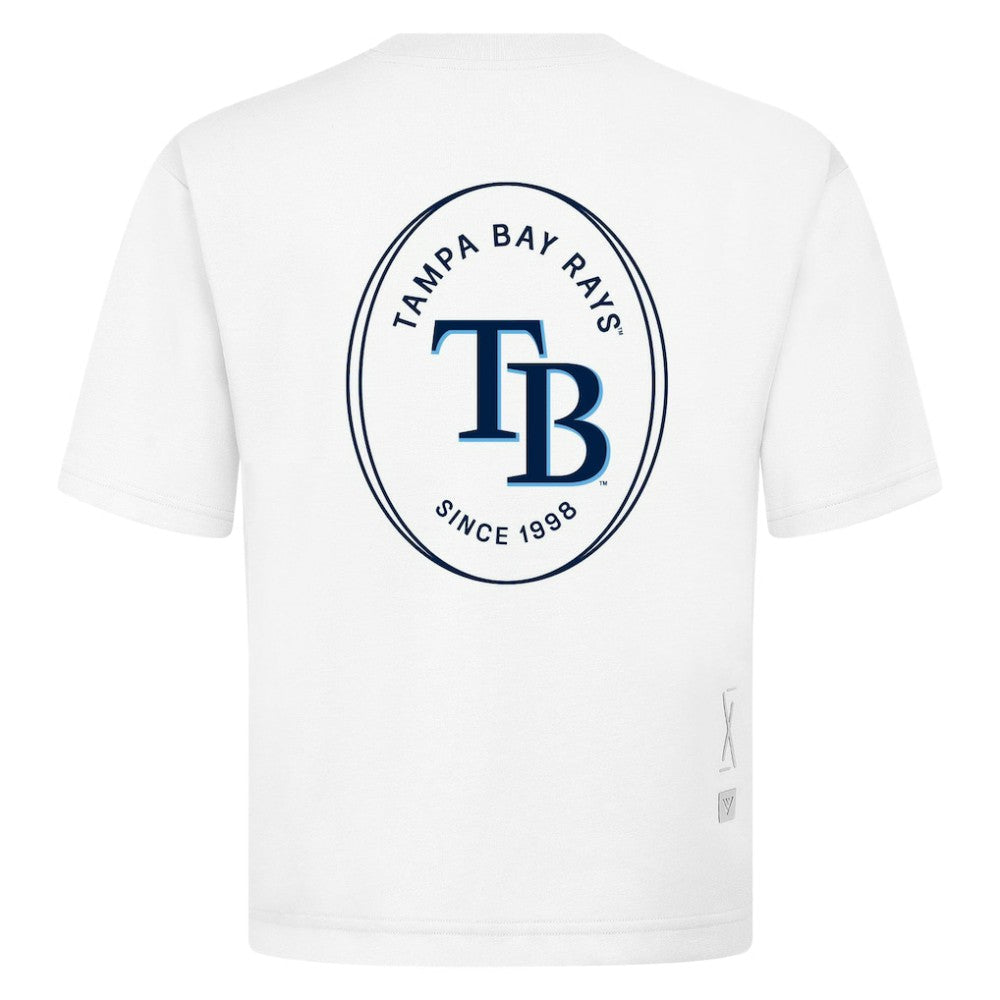 MLB Tampa Bay Rays Levelwear Signet Oversized Luxe Signature Knit T-Shirt