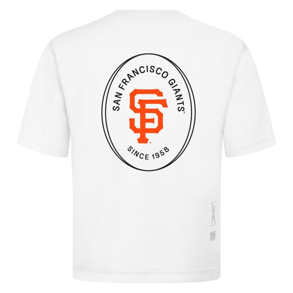 MLB San Francisco Giants Levelwear Register Oversized Luxe Signature Knit T-Shirt
