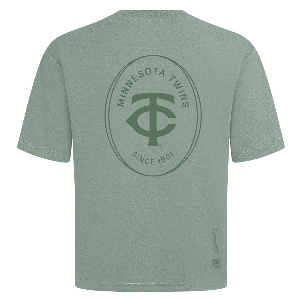MLB Minnesota Twins Levelwear Register Oversized Luxe Signature Knit T-Shirt