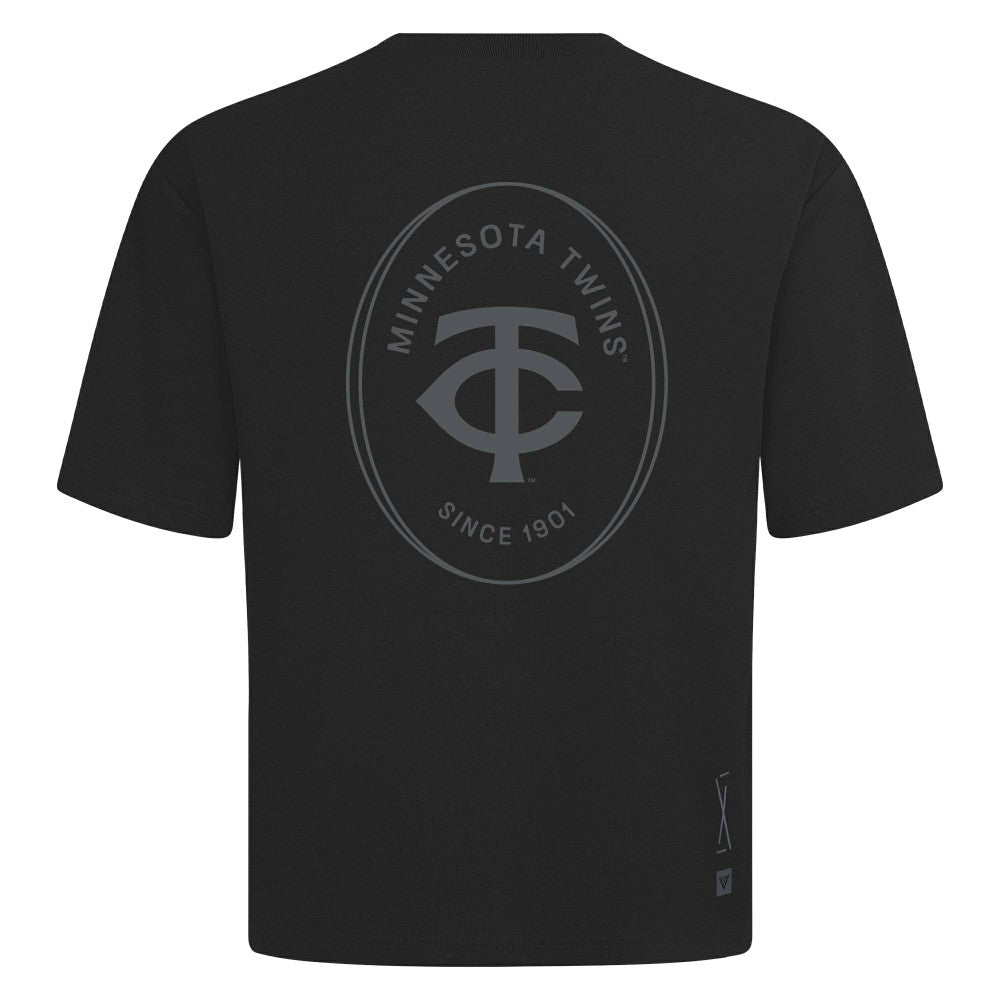 MLB Minnesota Twins Levelwear Register Oversized Luxe Signature Knit T-Shirt