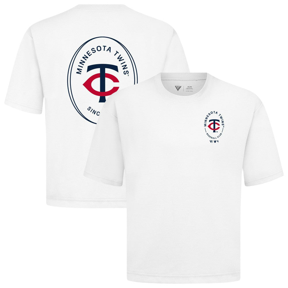 MLB Minnesota Twins Levelwear Register Oversized Luxe Signature Knit T-Shirt