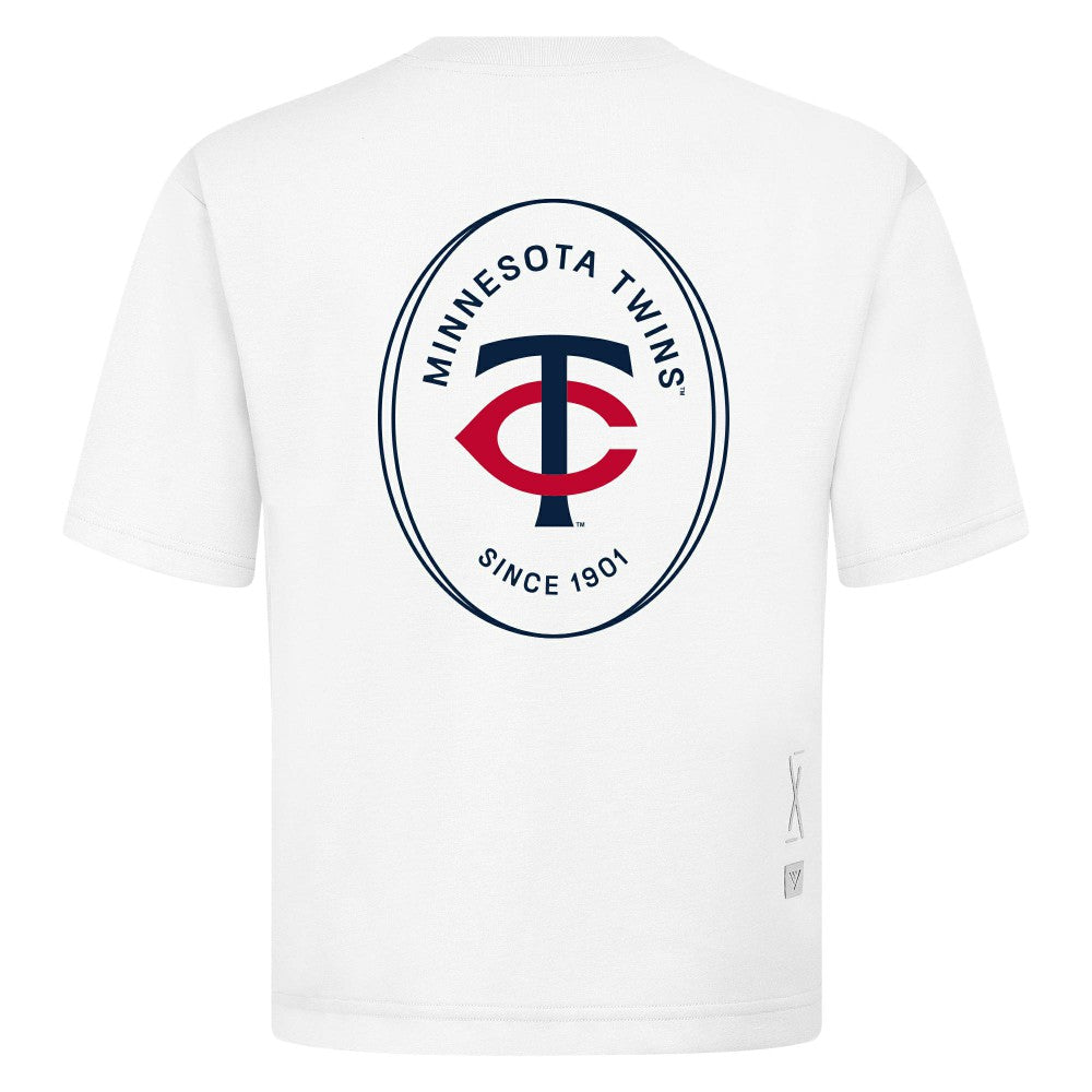 MLB Minnesota Twins Levelwear Register Oversized Luxe Signature Knit T-Shirt