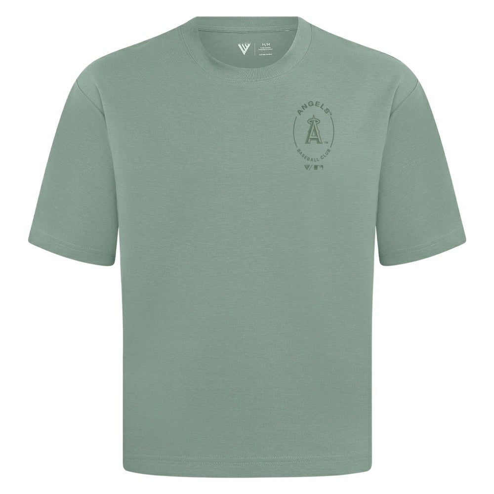 MLB Los Angeles Angels Levelwear Register Oversized Luxe Signature Knit T-Shirt