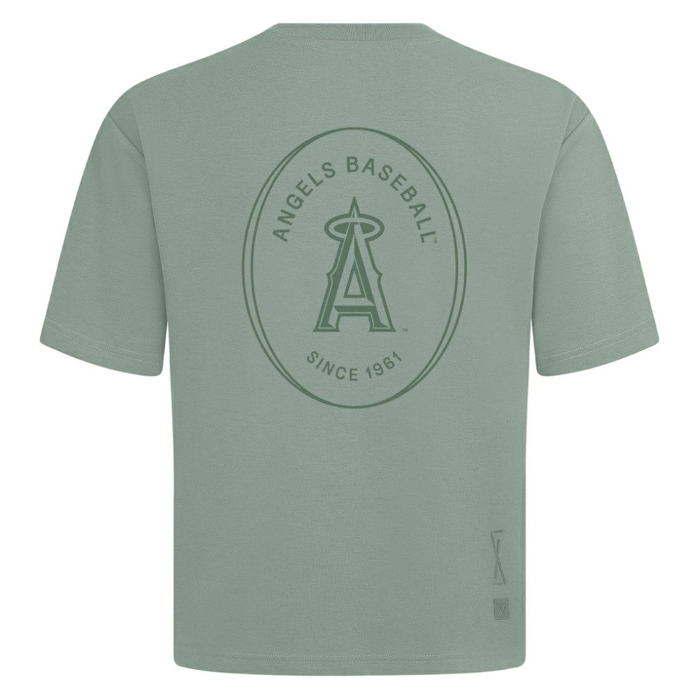 MLB Los Angeles Angels Levelwear Register Oversized Luxe Signature Knit T-Shirt