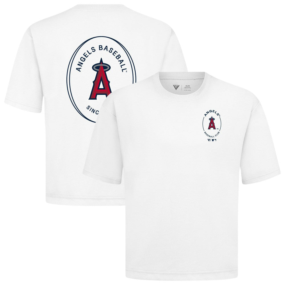 MLB Los Angeles Angels Levelwear Register Oversized Luxe Signature Knit T-Shirt