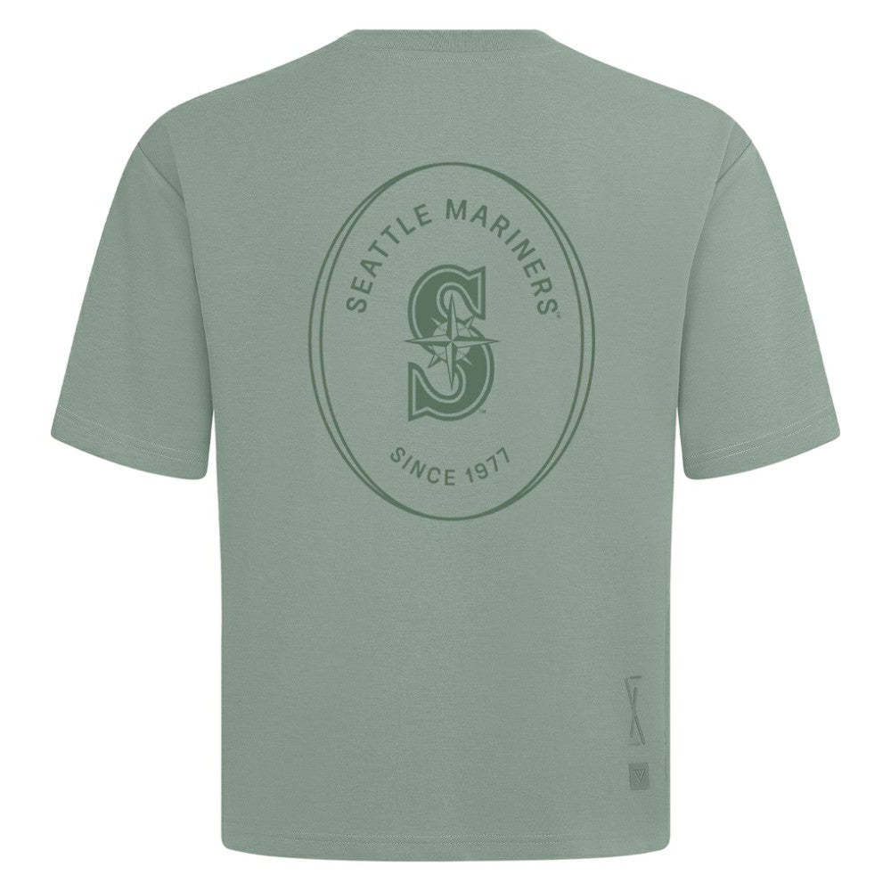 MLB Seattle Mariners Levelwear Register Oversized Luxe Signature Knit T-Shirt
