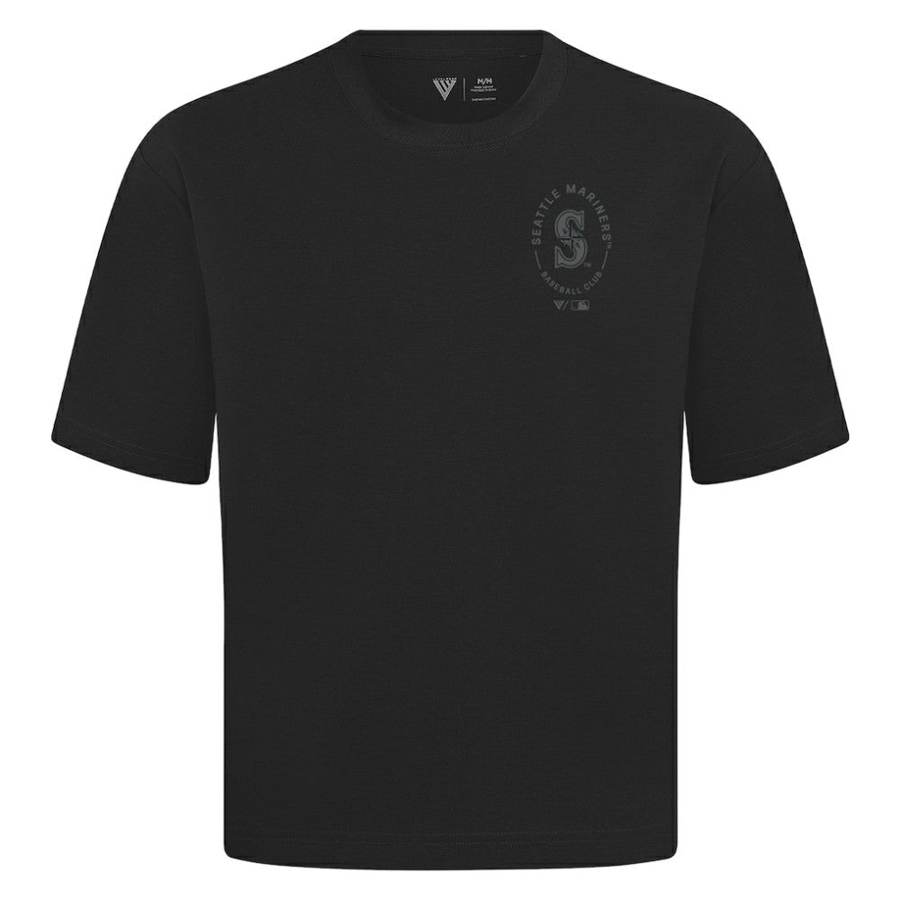 MLB Seattle Mariners Levelwear Register Oversized Luxe Signature Knit T-Shirt