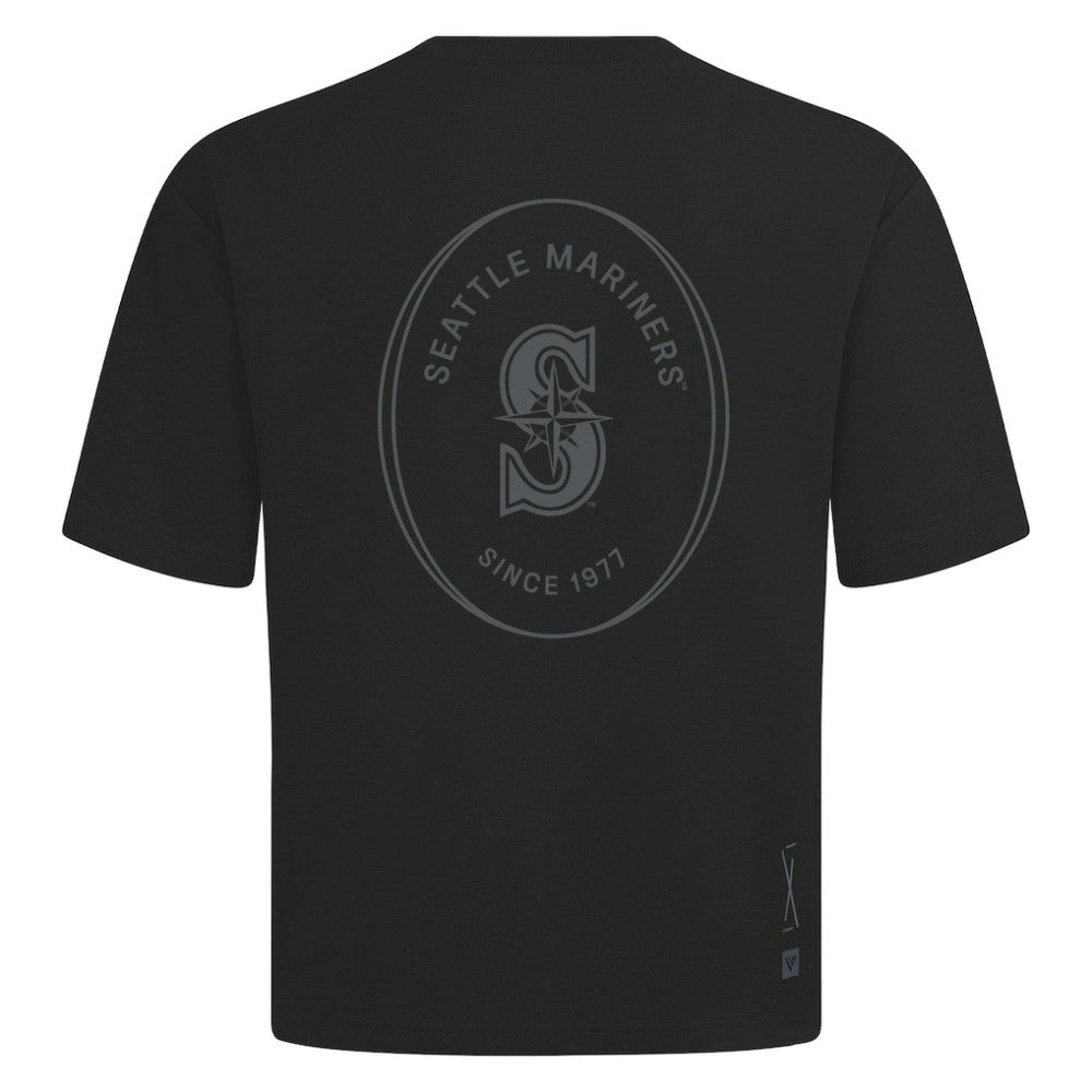 MLB Seattle Mariners Levelwear Register Oversized Luxe Signature Knit T-Shirt