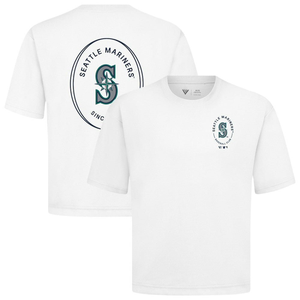MLB Seattle Mariners Levelwear Register Oversized Luxe Signature Knit T-Shirt