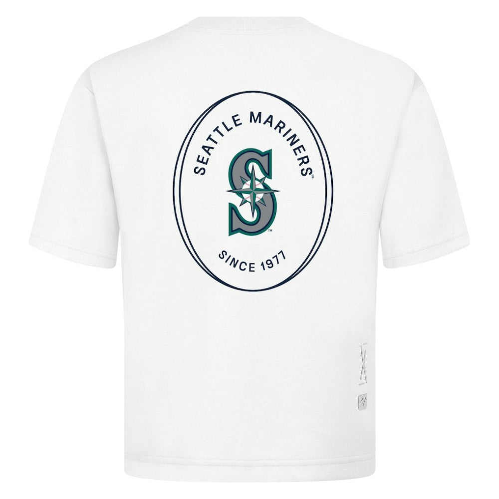MLB Seattle Mariners Levelwear Register Oversized Luxe Signature Knit T-Shirt