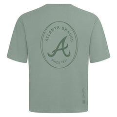 MLB Atlanta Braves Levelwear Register Oversized Luxe Signature Knit T-Shirt