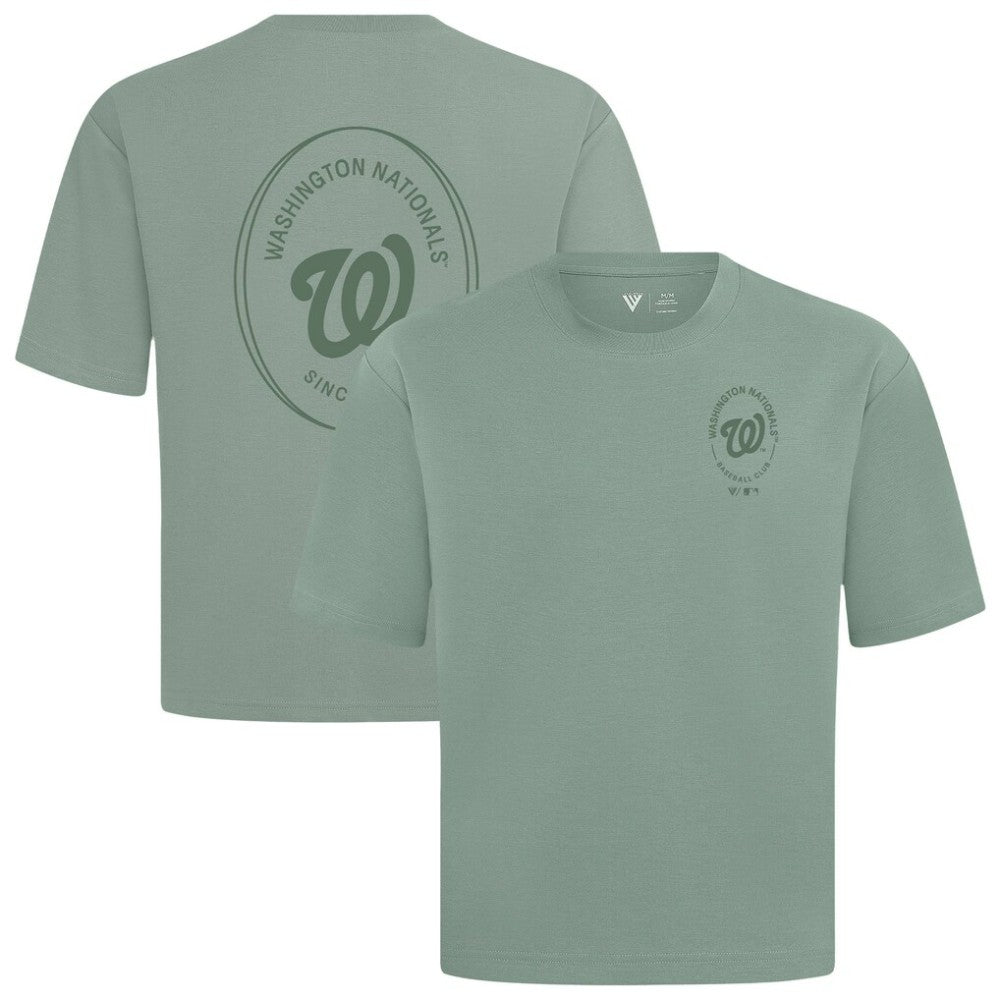 MLB Washington Nationals Levelwear Register Oversized Luxe Signature Knit T-Shirt