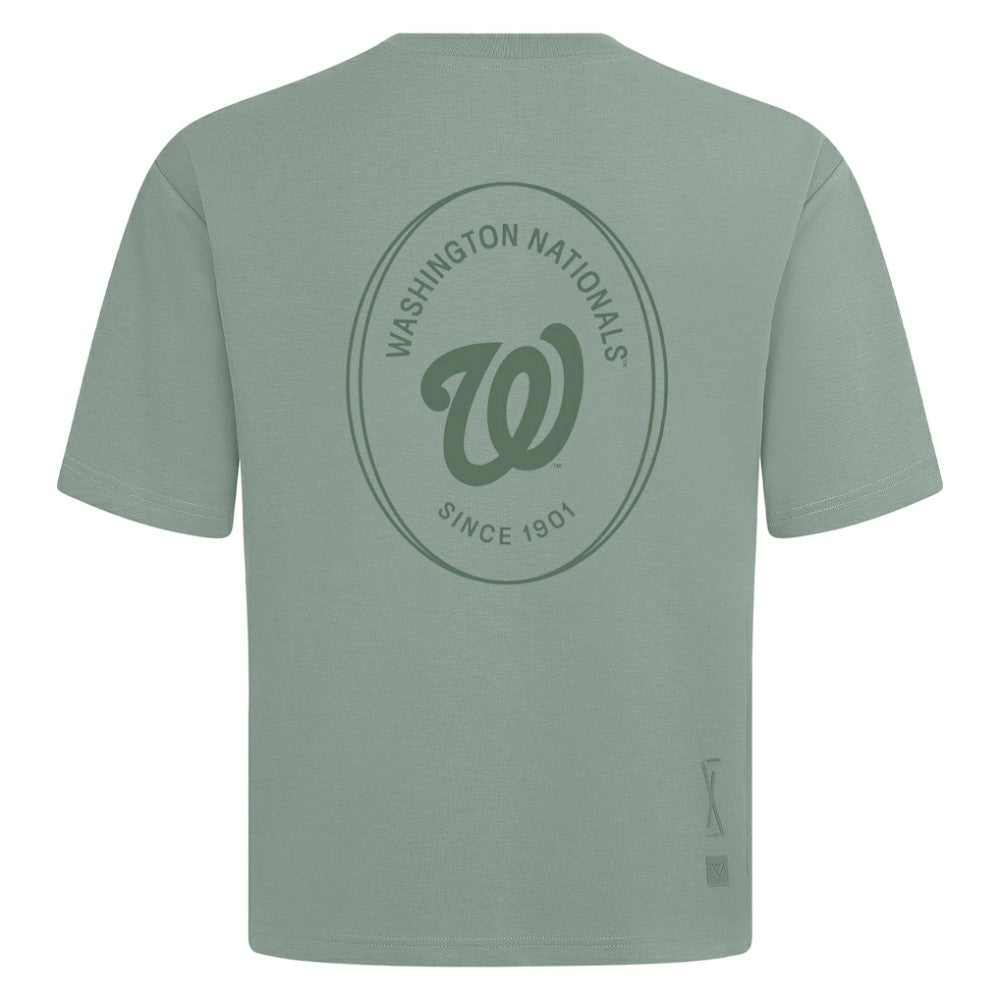 MLB Washington Nationals Levelwear Register Oversized Luxe Signature Knit T-Shirt